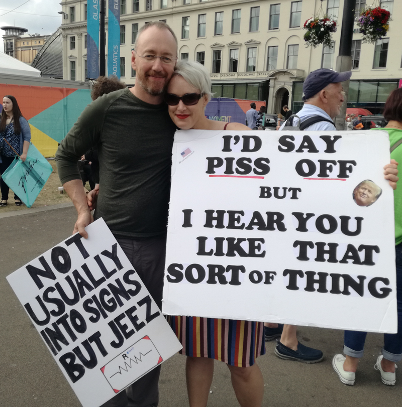 Illustration for article titled Scottish anti-Trump photo dump (long and comprehensive!)